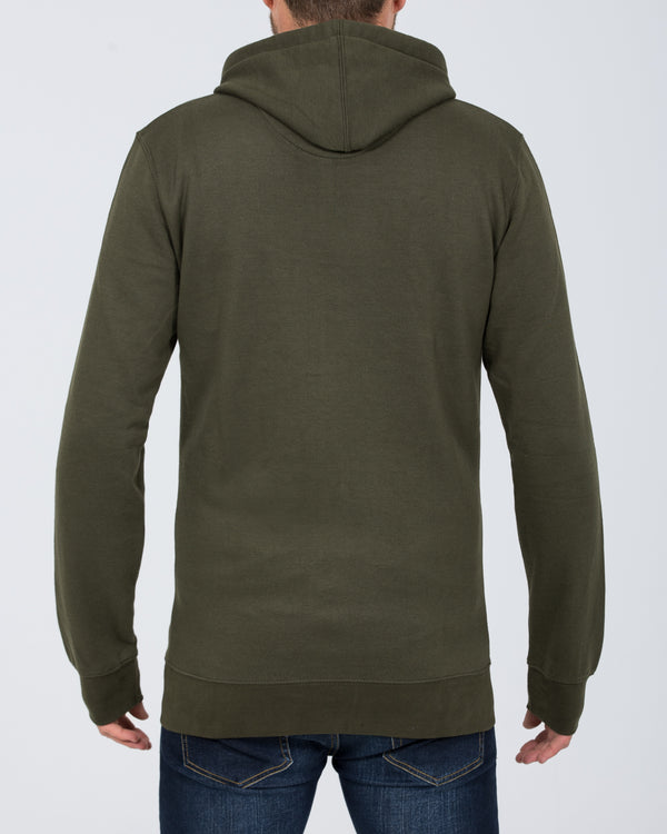 2t Three Peaks Zip Up Tall Hoodie (olive)