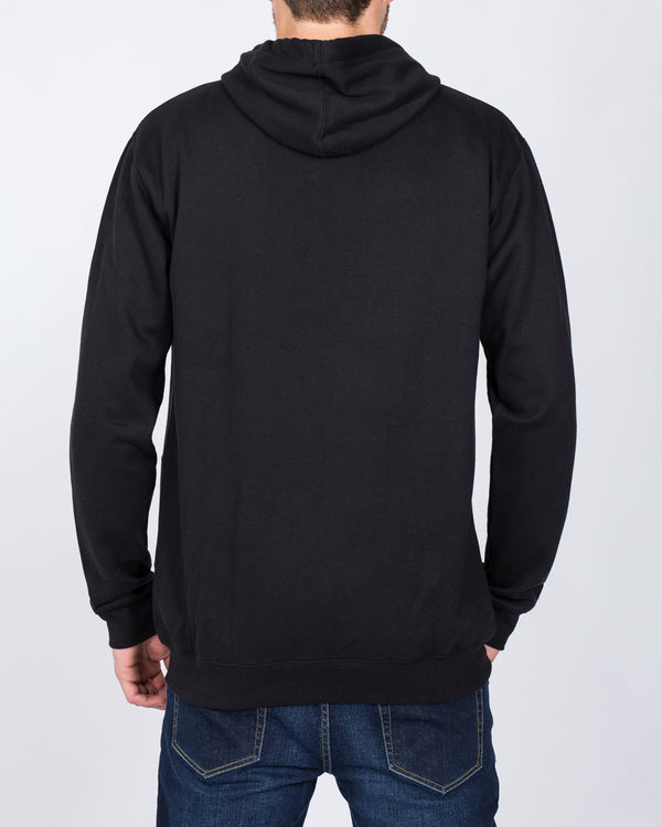 2t Zip Through Tall Hoodie (black)