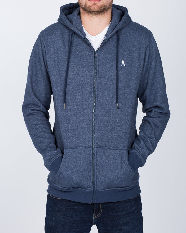 2t Zip Up LW Tall Hoodie (dark blue)