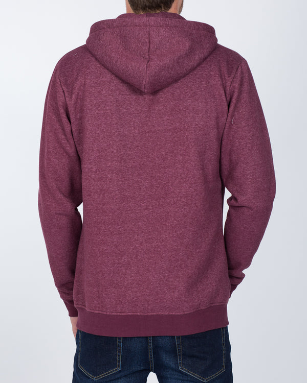 2t Zip Up LW Tall Hoodie (burgundy)