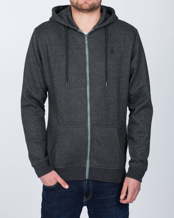 2t Zip Up LW Tall Hoodie (charcoal)