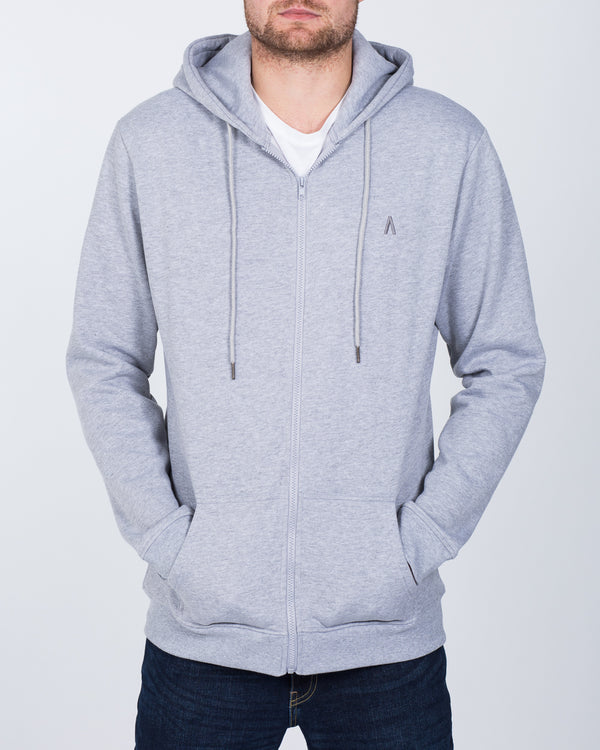 2t Zip Up LW Tall Hoodie (heather grey)