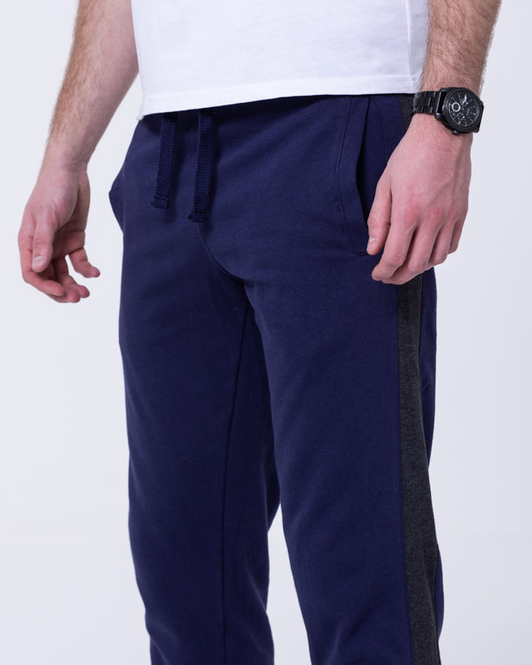 2t Colin Striped Regular Fit Tall Joggers (navy)