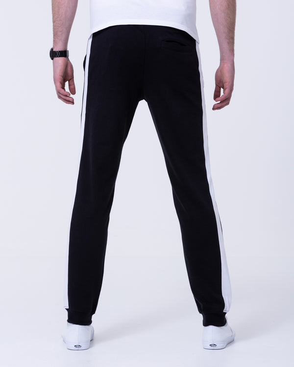 2t Colin Striped Regular Fit Tall Joggers (black)