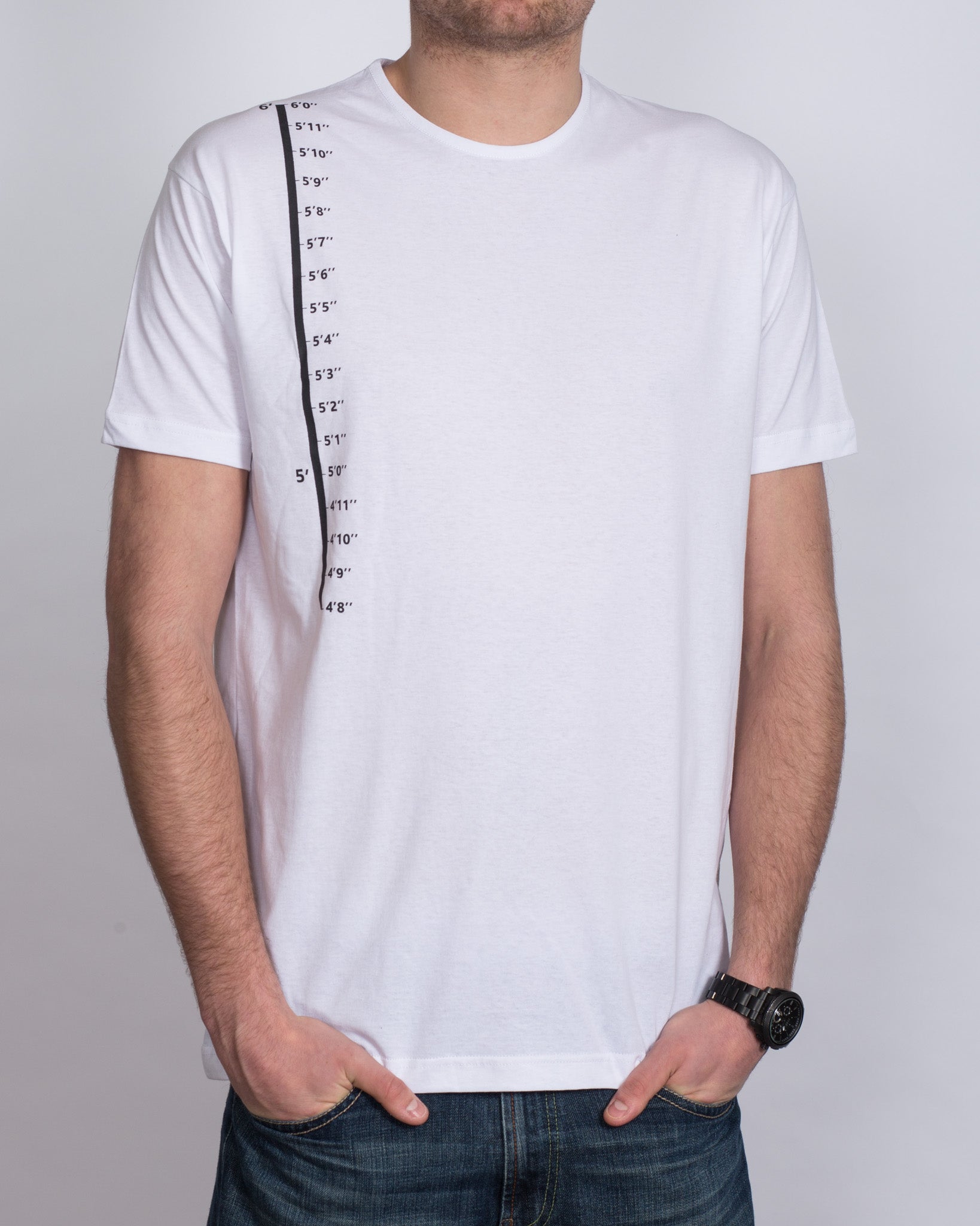2t Inches Tall T-Shirt (white)