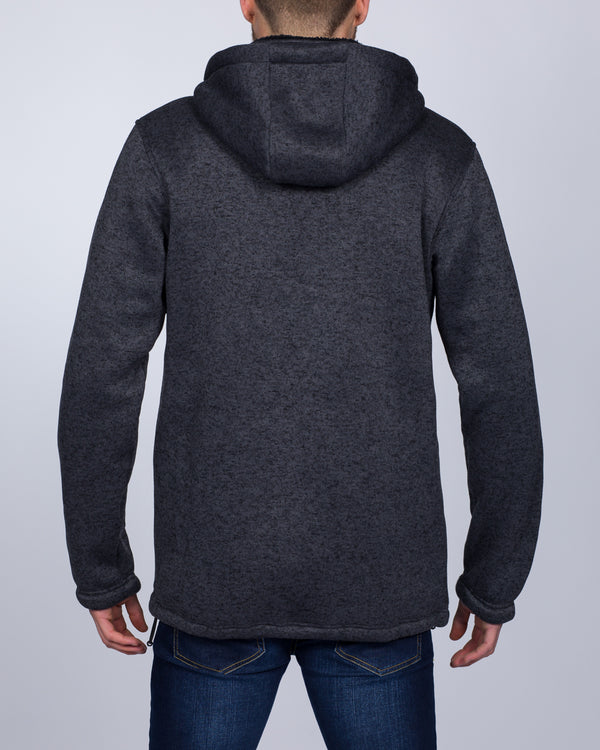 2t Tall Sherpa Fleece Jacket (charcoal)