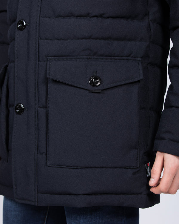 Cabano Tall Quilted Parka Jacket (navy)