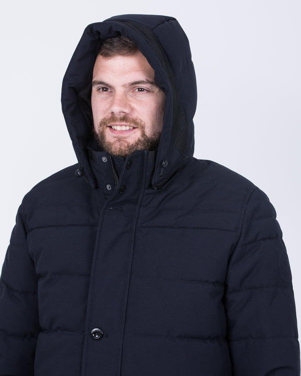 Cabano Tall Fleece Lined Puffer Jacket (navy)