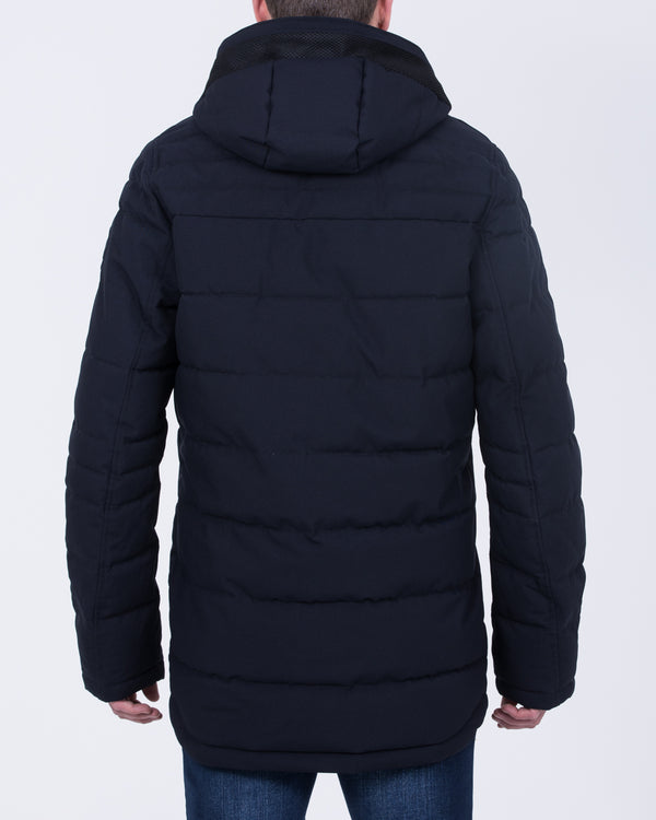 Cabano Tall Fleece Lined Puffer Jacket (navy)