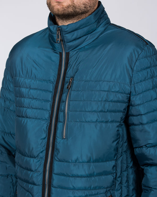 Cabano Lightweight Tall Quilted Jacket (petrol)