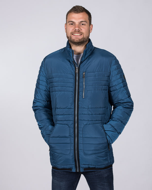 Cabano Lightweight Tall Quilted Jacket (royal blue)