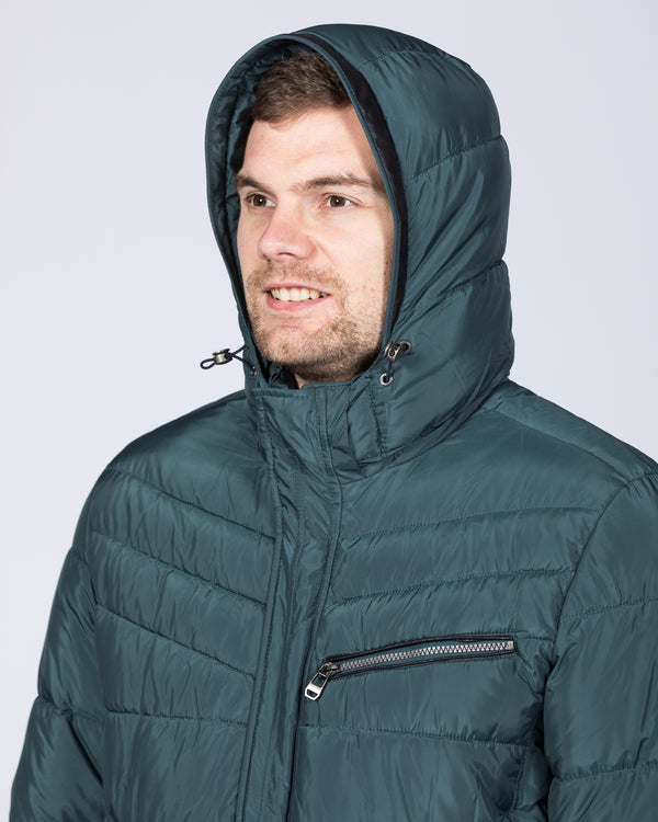 Cabano Tall Lightweight Quilted Jacket (petrol)