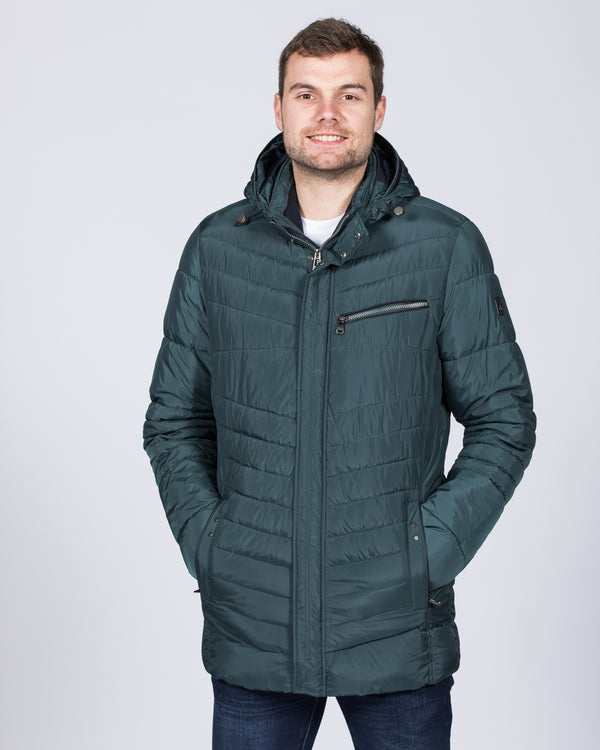 Cabano Tall Lightweight Quilted Jacket (petrol)