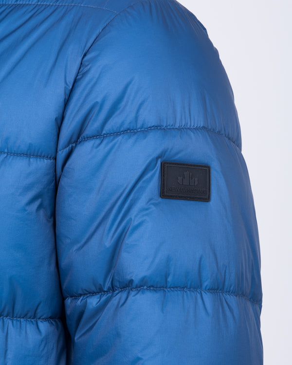 Cabano Tall Hoodless Puffer Jacket (ocean blue)