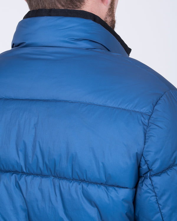 Cabano Tall Hoodless Puffer Jacket (ocean blue)