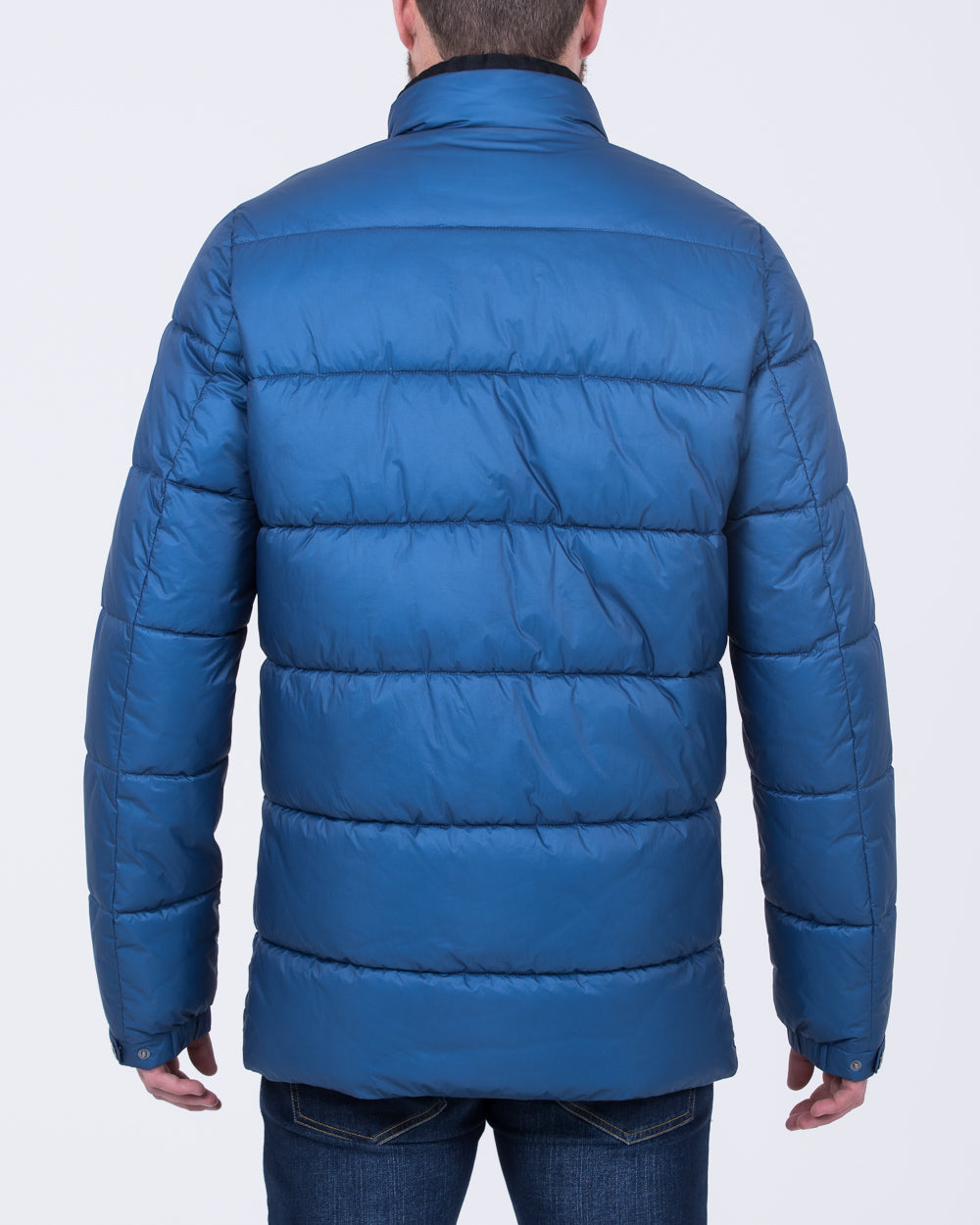 Cabano Tall Hoodless Puffer Jacket (ocean blue)