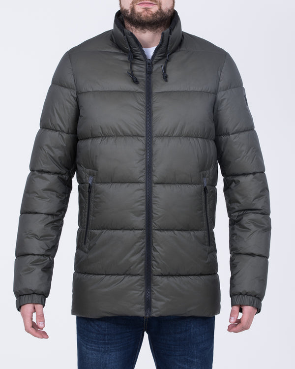 Cabano Tall Hoodless Puffer Jacket (olive)