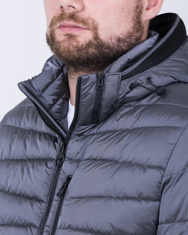 Cabano Tall Adjustable Puffer Jacket (graphite)