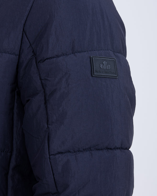 Cabano Tall Puffer Jacket (plain navy)