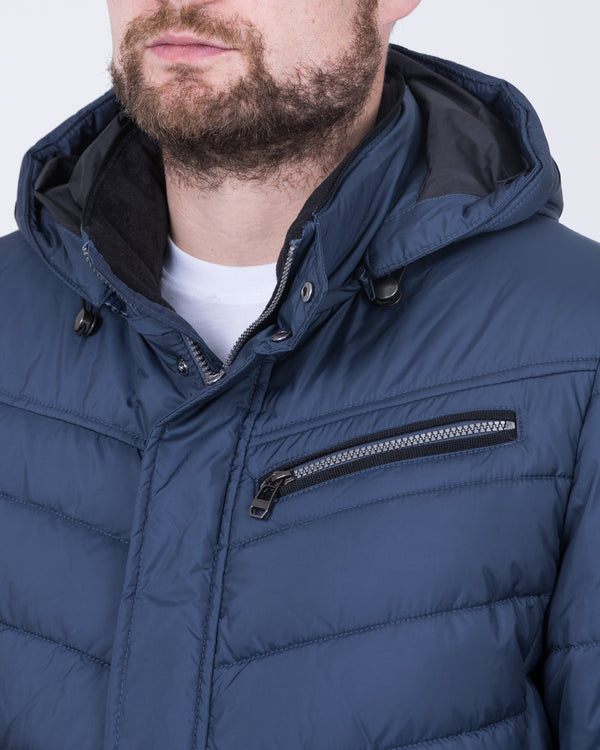 Cabano Tall Lightweight Puffer Jacket (denim blue)