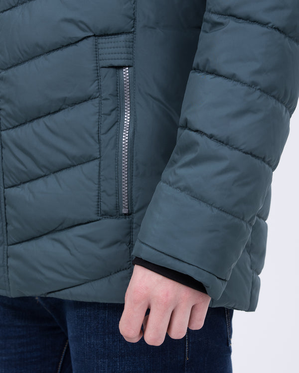 Cabano Tall Lightweight Puffer Jacket (bottle green)
