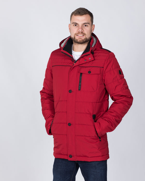 Cabano Tall Quilted Tech Jacket (red)