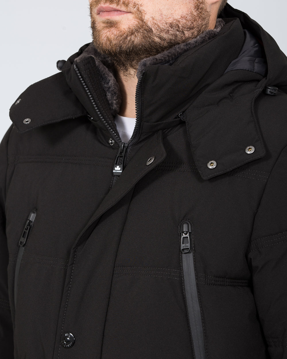 Cabano Tall Waterproof Fleece Lined Jacket (black)
