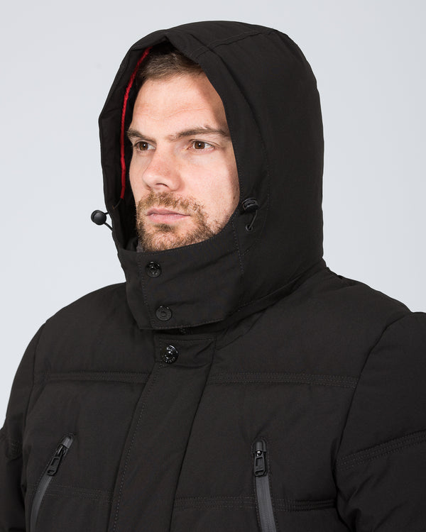 Cabano Tall Waterproof Fleece Lined Jacket (black)