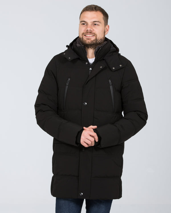 Cabano Tall Waterproof Fleece Lined Jacket (black)