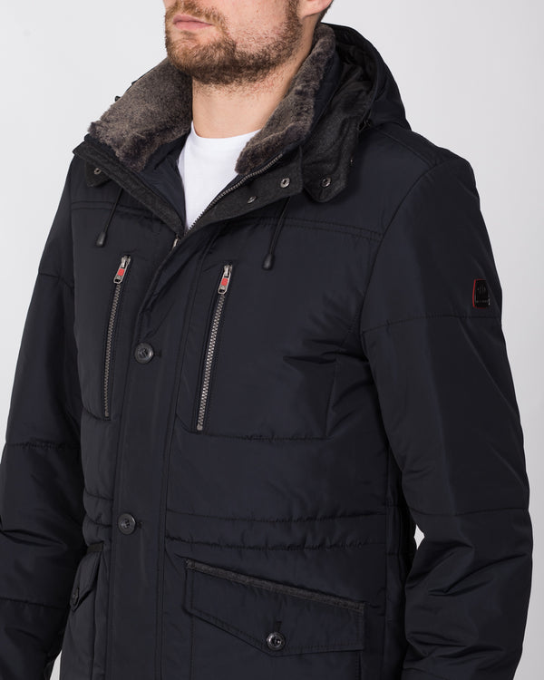 Cabano Tall Hooded Jacket (navy)