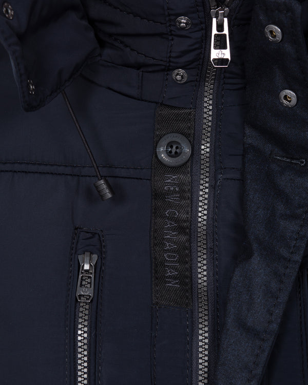 Cabano Tall Hooded Jacket (navy)