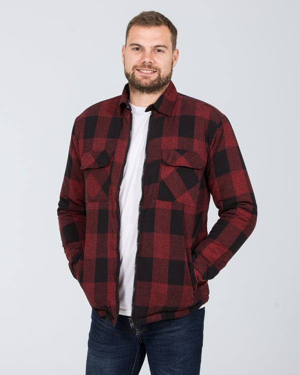 North 56 Tall Denim Padded Jacket (buffalo check)