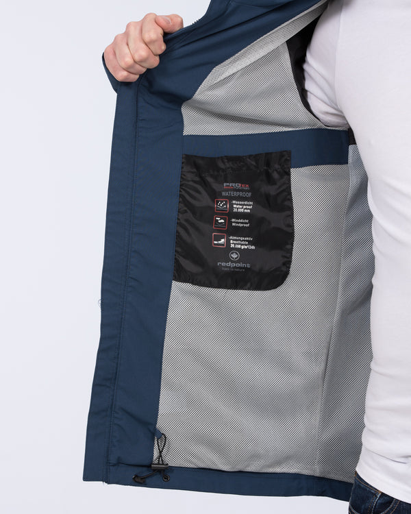 Redpoint Len Tall Lightweight Waterproof Jacket (mid blue)