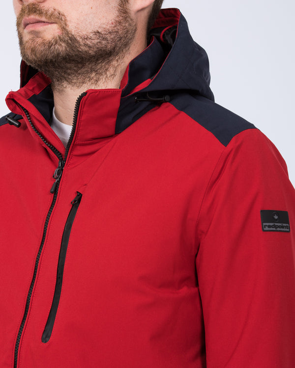 Redpoint Len Tall Lightweight Waterproof Jacket (red)