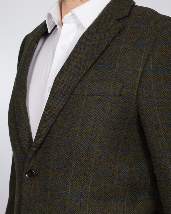 Skopes Slim Fit Tall Hornby Blazer (green check)