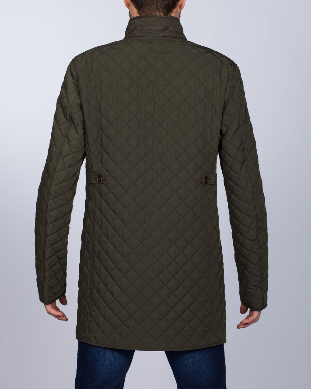 Skopes Tall Mens Extra Long Pembridge Quilted Jacket (olive) | Tall ...