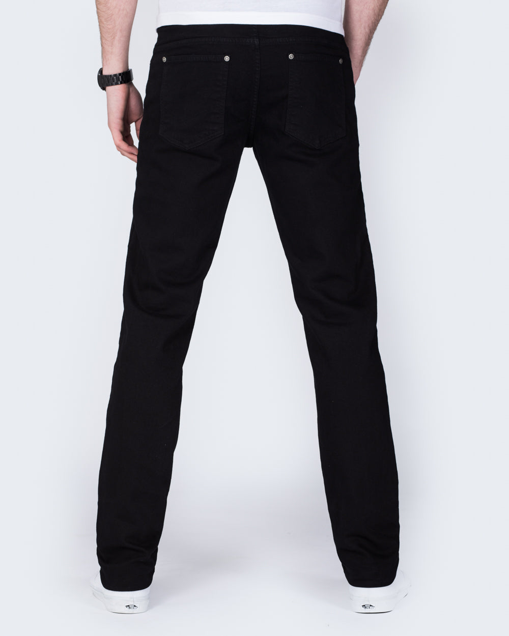 Slim Fit Tall Mens Extra Long Longer 36 38 40 Inseam Jeans Black