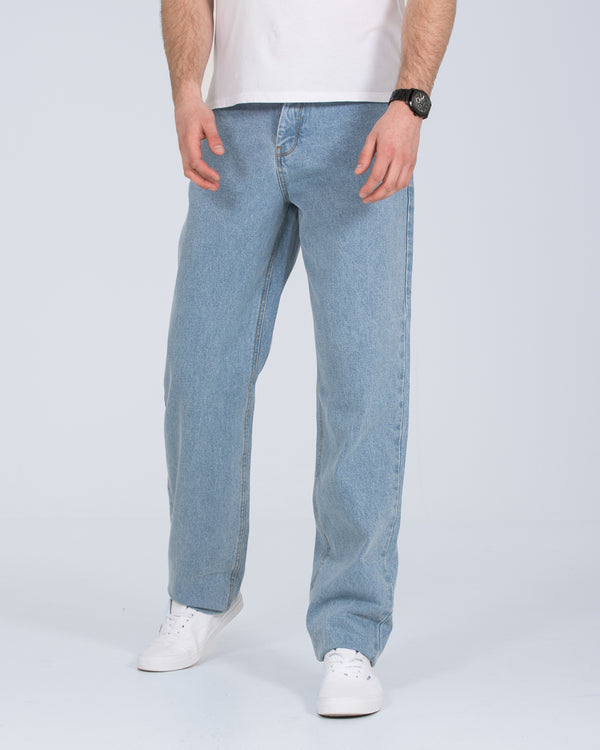 2t Davy Loose Fit Tall Mens Baggy Jeans (light wash) 36 38 40 inseam 2t Davy Loose Fit Tall Mens Baggy Jeans (light wash) 36 38 40 inseam