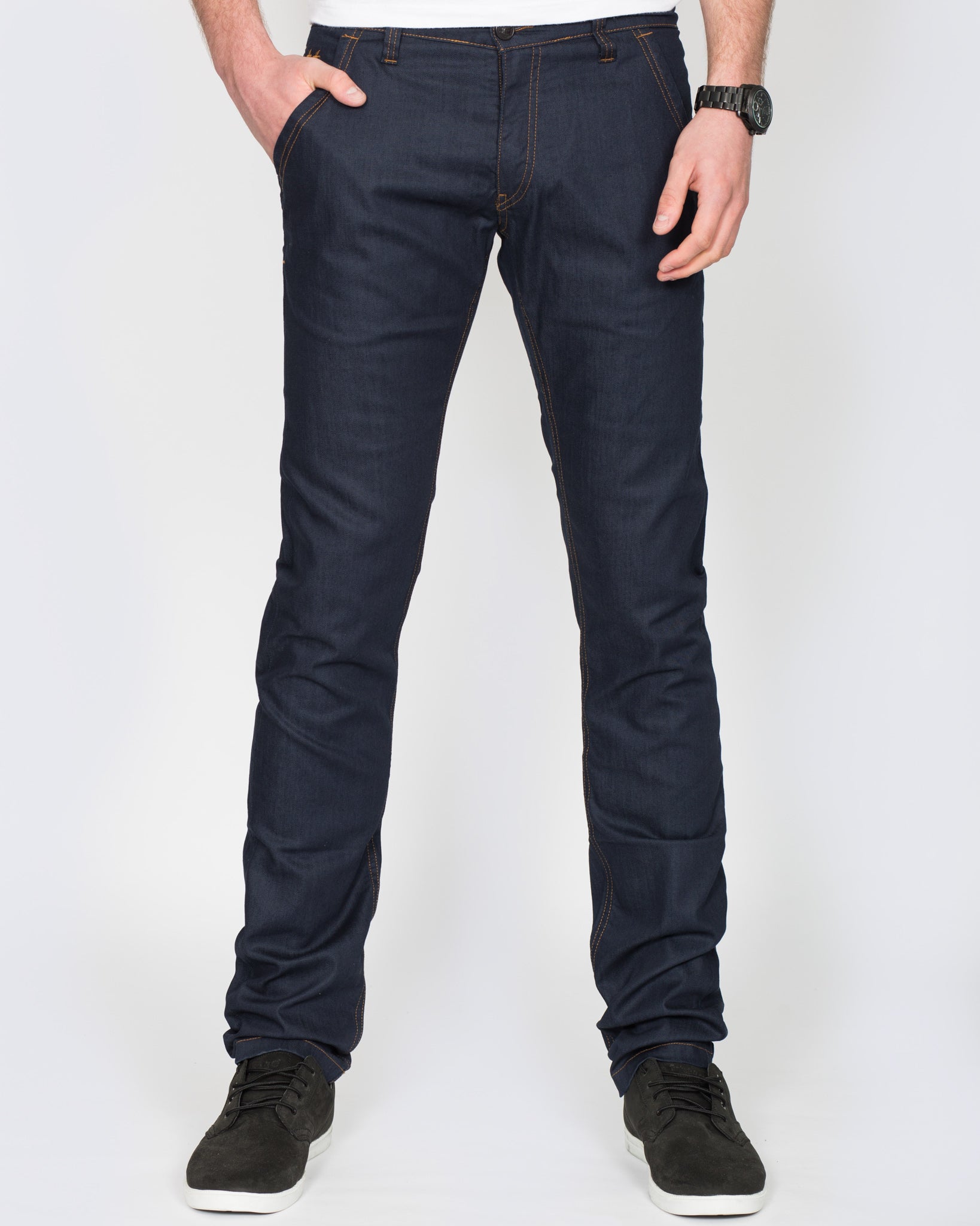 Cub Fox Tapered Fit Tall Denim Chinos (lovely blue)