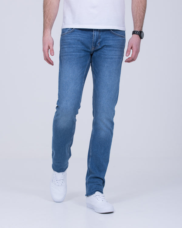 Mustang Oregon Tapered Slim Fit Tall Jeans (mid denim blue)