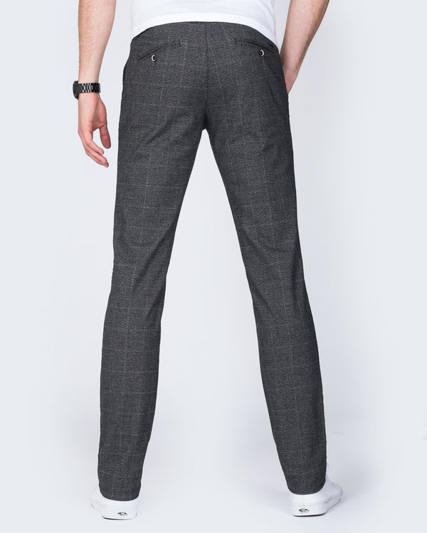 Redpoint Jasper Slim Fit Trousers (charcoal check)