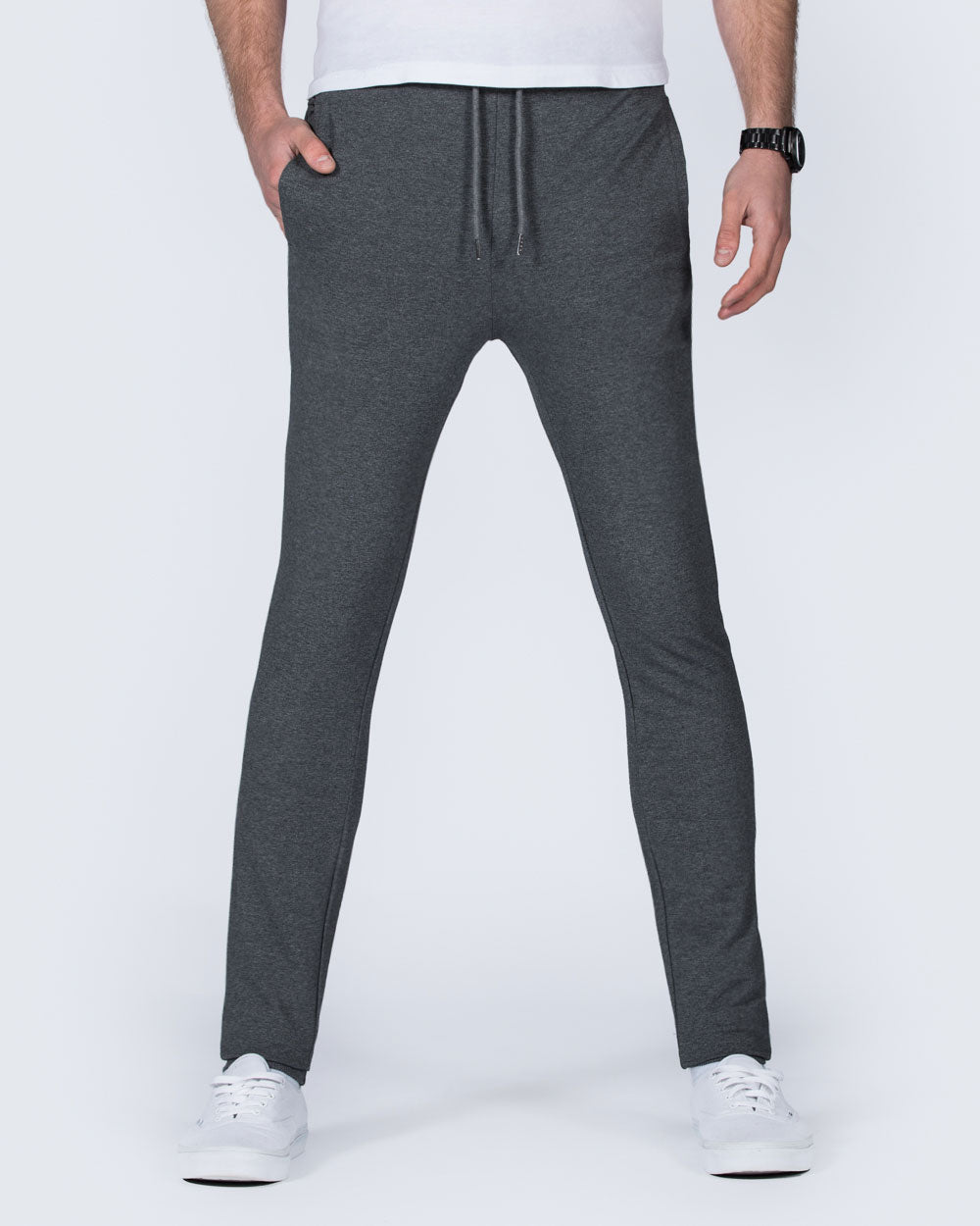 2t Miguel Skinny Fit Tall Sweat Pants (charcoal)