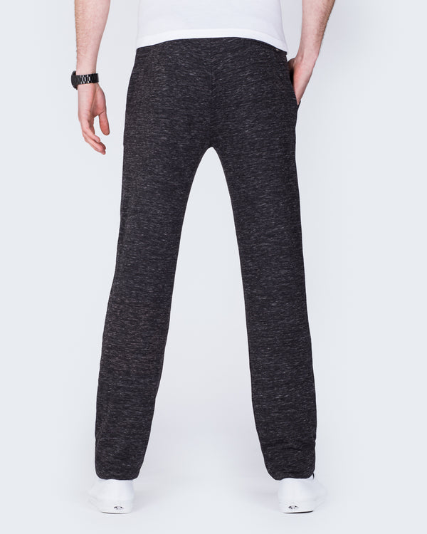 2t Slim Fit Open Hem Joggers (black marl)