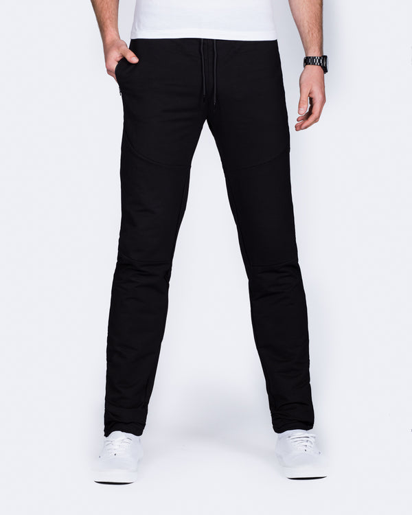 2t Slim Fit Zip Hem Training Joggers (black)