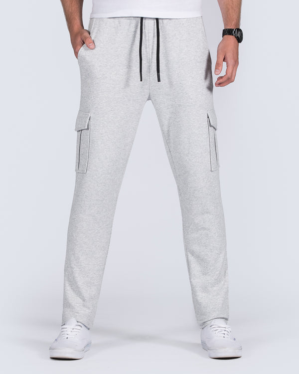 2t Hugo Slim Fit Tall Cargo Joggers (heather grey)