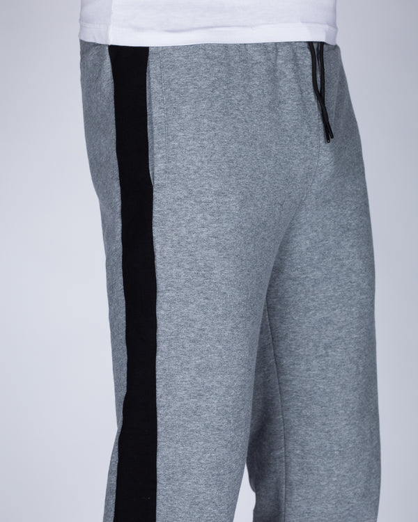 2t Riley Striped Slim Fit Tall Joggers (charcoal)