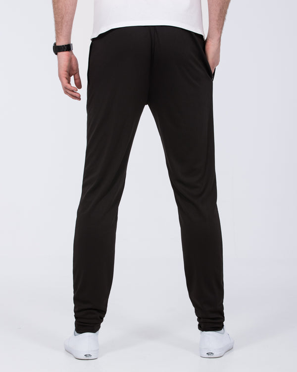 2t Gabriel Slim Fit Tall Open Hem Tracksuit Bottoms (black)