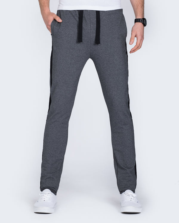 2t Stripe Slim Fit Tall Sweat Pants (charcoal)