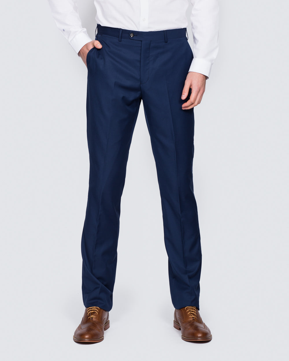 Skopes Slim Fit Wool Tall Suit Trousers (royale blue)