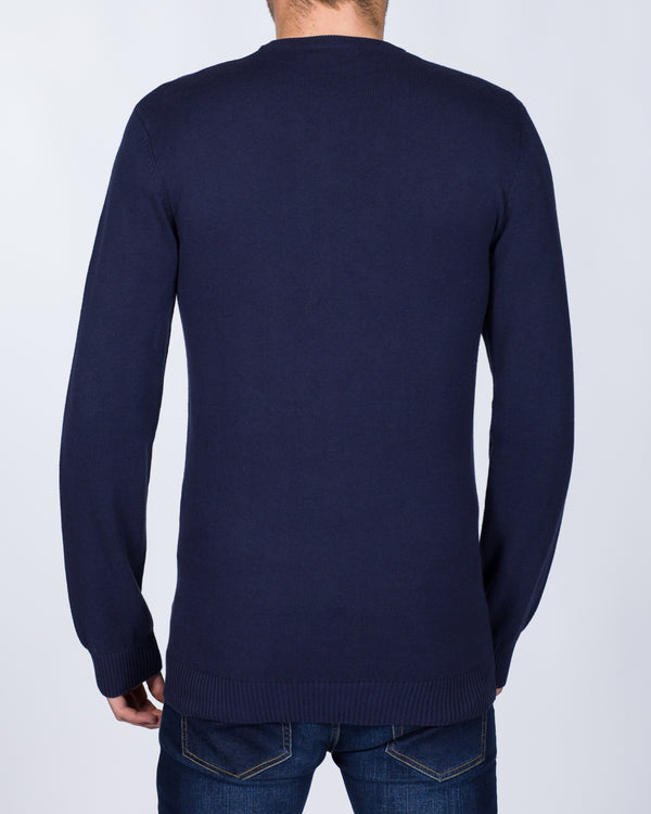 2t Cotton Crew Neck Tall Jumper (navy)